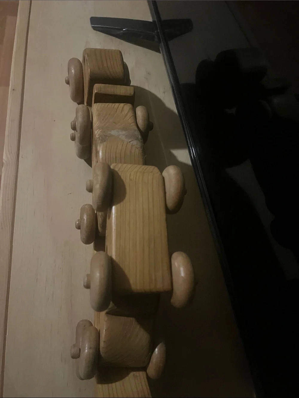 Wooden Car Carrier Playset in Brown – Classic Stackable Vehicles